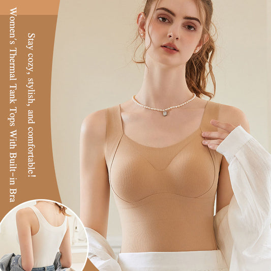 ✨New Arrival✨Women's Thermal Tank Tops With Built-in Bra