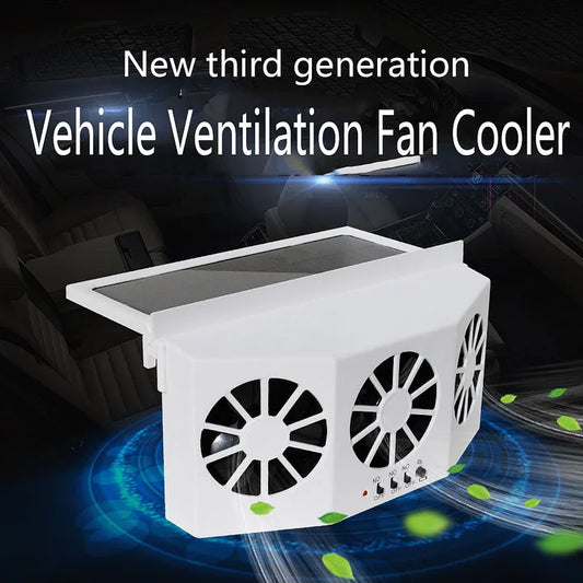 The New Solar Car Cooling Artifact [air circulation exhaust fan]