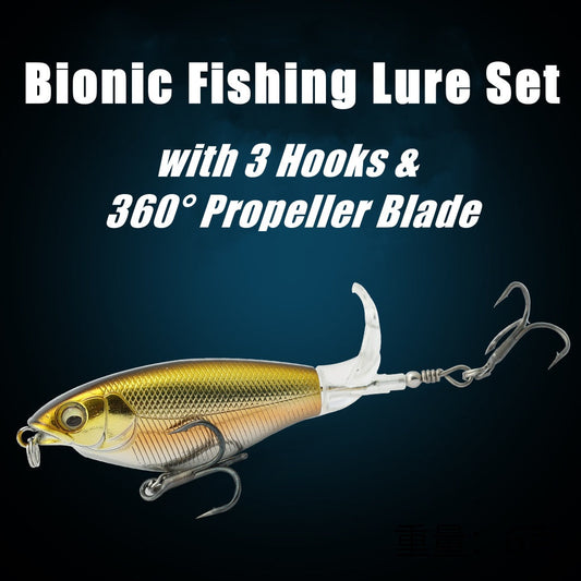 🪝6.5g/12g propeller surface lure bionic fish hook🪝