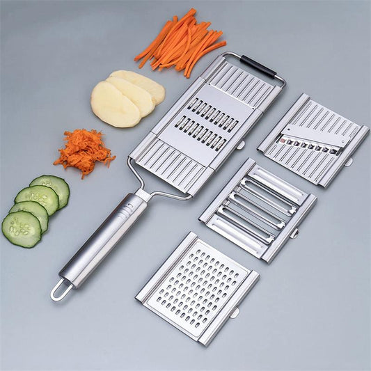 4-in-1 Multi-Functional Stainless Steel Vegetable Chopper Set