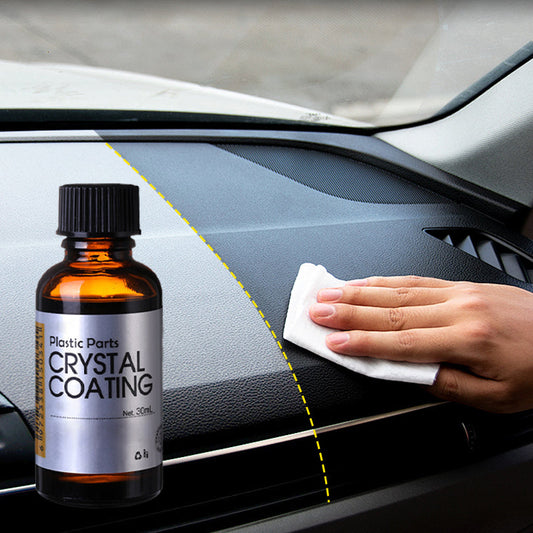 1-Step Plastic Trim Renewal – Restores Faded Car Interiors & Exteriors🎁Free Sponge