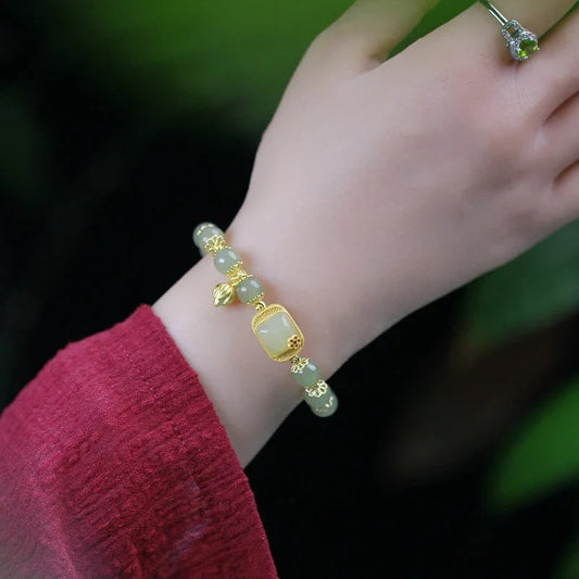 🔥Buy 1 Get 1 Free🔥Hetian Jade Beaded Bracelet