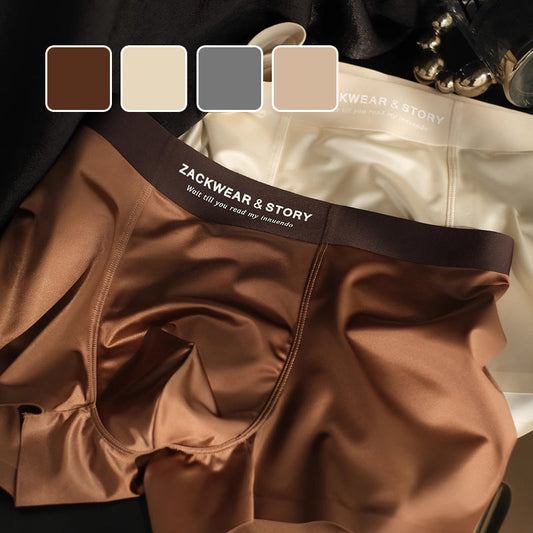 Men's Luxury Glossy High Stretch Boxer Briefs 3-Pack Set