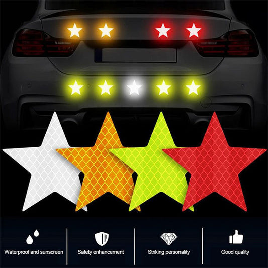 🌟Car Star Reflective Stickers-Keeping you safe on the road