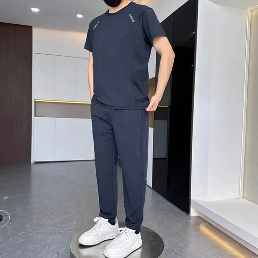 Men's Casual Thin Breathable Two-piece Suit