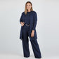 💞Free Shipping💞Elegant 3-piece Set Including Long Cardigan, Top and Pants