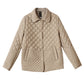 Women's Warm Button-Down Quilted Jacket With Pockets