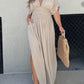 🌸Spring Specials💐Slit V-Neck Effortless Maxi Long Dress