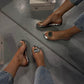 💕2025 New Arrival💖Flat Sandals With Clear Rhinestones For Women