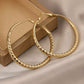🎉Buy 1 Get 1 Free🎁Diamond-Cut Hoop Earrings for Women