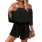 🌊50% OFF 💖Women's Off Shoulder Shorts Jumpsuit