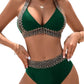 V-neck Sexy Holiday Swimsuit with Slit