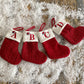 🔥Hot Sale🔥Cozy Knit Socks, Embroidered Candy Gift Bag, Letter Christmas Stocking
