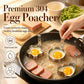 🥚🍳304 Stainless Steel Egg Ring Mold – Fun Shapes, Leak-Resistant Flat Base & Easy-Release