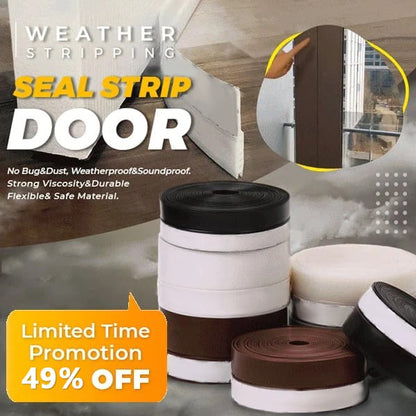 🏠 50% OFF FLASH SALE! ✨5M Self‑Adhesive Door Seal Strip – Flexible, Multi‑Purpose ✨