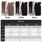 High Waist Straight Leg Plush Pants For Women