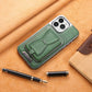 Magnetic Leather Case with Card Pocket for iPhone 15/14/13/12 Pro Max