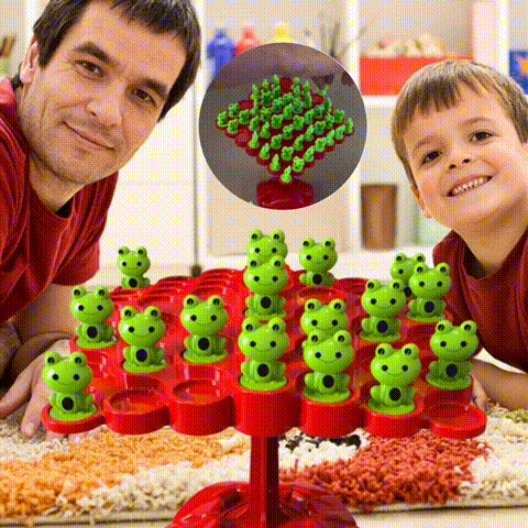 🐸Fun Holiday Gifts🎄Montessori Frog Balance Tree Game