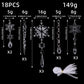 🎄Hot Sale❄️Crystal Christmas Snowflake Ornaments(18PCS)