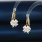 Buy 1 Get 1 Free🌸Fashion crystal four-petal flower pearl earrings