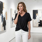 Women's Casual Loose V-Neck Top