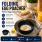 Foldable Non-Stick Egg Poacher Mold