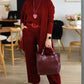 💞Free Shipping💞Elegant 3-piece Set Including Long Cardigan, Top and Pants