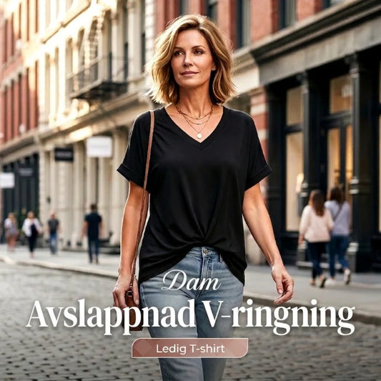 Women's Casual Loose V-Neck Top