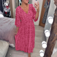 💖Summer Hot Sale 50% OFF💖Bohemian Casual Print V-neck Waist Wrap Long Dress