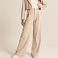 High Waist Tailored Wide Leg Pants