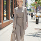 💞Free Shipping💞Elegant 3-piece Set Including Long Cardigan, Top and Pants