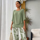 🔥 50% OFF🔥Women’s Printed Pants and Crew Neck Top Set