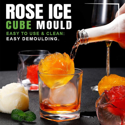 ☀️Summer Hot Sale🧊Large Rose Ice Cube Mould🌹
