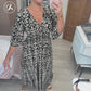 💖Summer Hot Sale 50% OFF💖Bohemian Casual Print V-neck Waist Wrap Long Dress