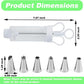 📢📢50% OFF !! ⏰Stainless Steel Cake Decorating Gun Kit