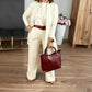 💞Free Shipping💞Elegant 3-piece Set Including Long Cardigan, Top and Pants