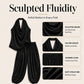 📢 LIMITED TIME 50% OFF! 👗 Chic Draped Halter Neck Jumpsuit – Breathable Wide-Leg Silhouette & Elegant Day-to-Night Style ✨