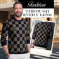 🔥New Year Promotion🔥Men‘s Checkered Printed Mock Neck Thickened Pullover Sweater