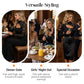 Women's Asymmetrical Cutout Lace Sleeve Top