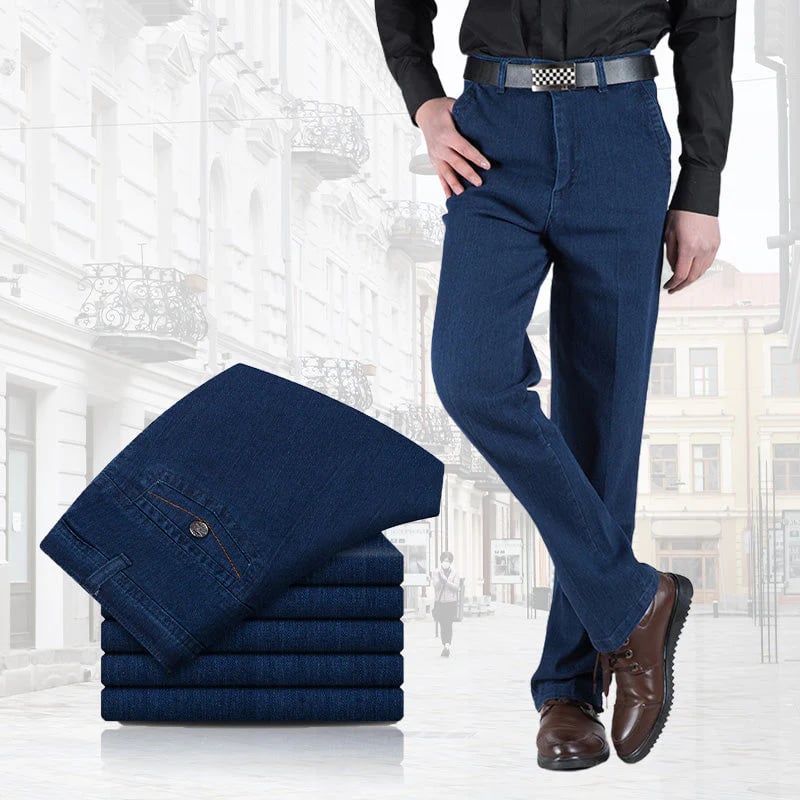 523016 Men's High Waist Straight Cut Jeans – yamloveme