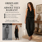 📢 LIMITED TIME 50% OFF! 👗 Chic Draped Halter Neck Jumpsuit – Breathable Wide-Leg Silhouette & Elegant Day-to-Night Style ✨