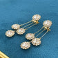 ✨Zircon Round Petal Earrings🎀