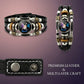 💥Last-Day Sale for $9.99☪️Glow-in-the-Dark Leather Zodiac Sign Bracelet For Men and Women (6.9/8.1 inches)♑️