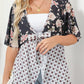 🌸Women's Floral Kimono Ruffle Sleeve Tie Cardigans Flowy Boho Loose Cover Ups