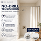 🛏️50% OFF!🔧Adjustable No-Drill Tension Rod – Damage-Free Install, Anti-Slip & Multi-Purpose, Max 15KG Load 🏠