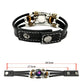 💥Last-Day Sale for $9.99☪️Glow-in-the-Dark Leather Zodiac Sign Bracelet For Men and Women (6.9/8.1 inches)♑️
