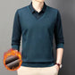 Men's Fake 2-Piece Knitted Shirt