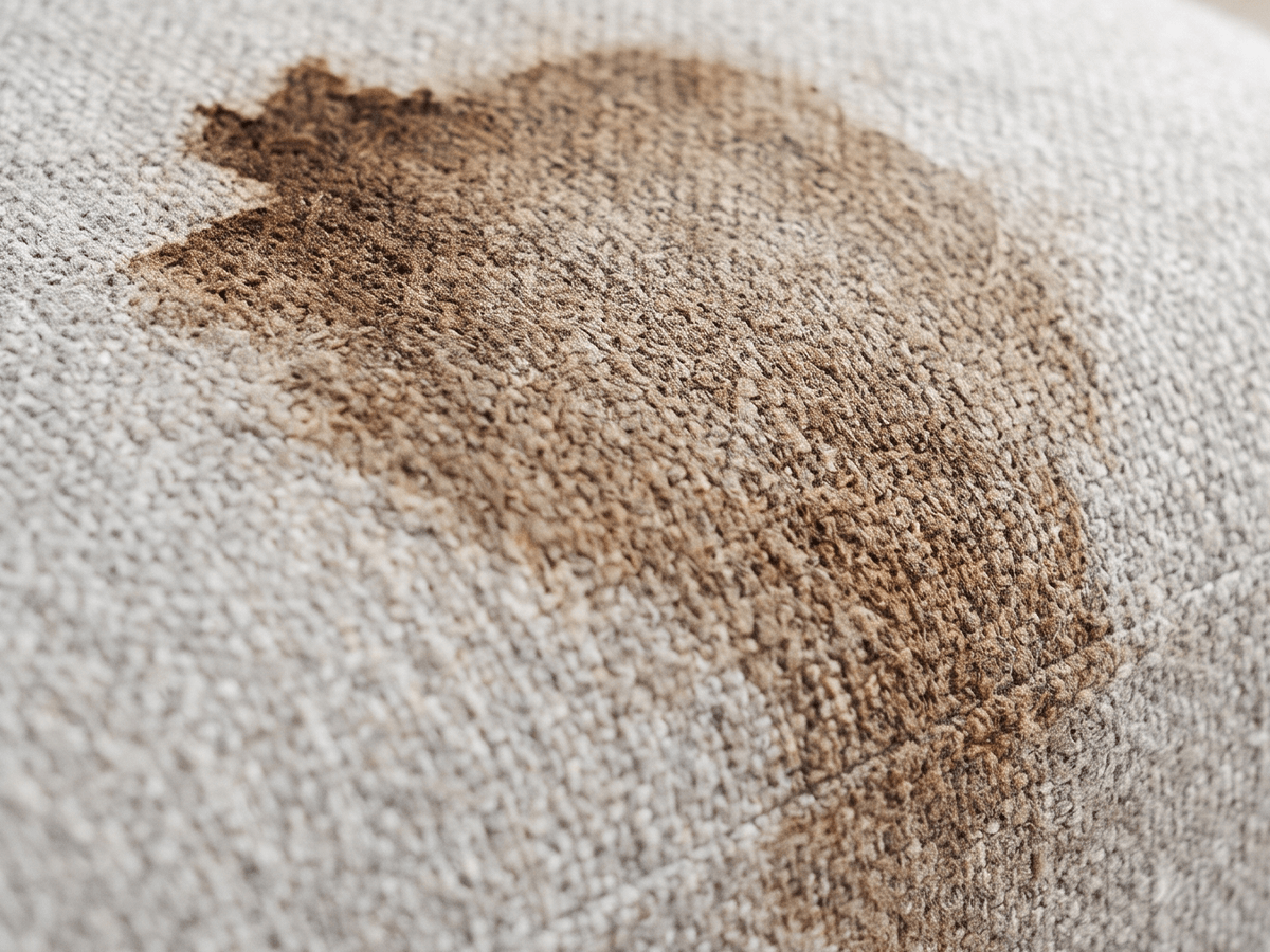 Carpet before stain treatment