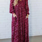 🌺50% OFF NOW! ✨ Women’s Floral Rayon Smocked-Waist Lined Maxi Dress – Flattering Fit, Lightweight Fabric & Elegant Boho Style 💃