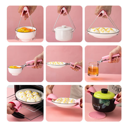 🍲50% OFF! ✨ Anti-Scalding Clip for Bowls – Adjustable, Heat-Resistant, One-Hand 🔧